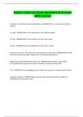 Airport ramp test Study Questions & Answers 100&percnt; Correct