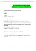 Airport ramp Main Exam Study Questions & Answers 100&percnt; Correct