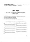 Solution Manual for Data and Analytics in Accounting An Integrated Approach 1e Ann C&period; Dzuranin&comma; Guido Geerts&comma; Margarita Lenk