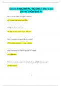 Grade 9 NATURAL SCIENCE Revision  &lpar;Term 3&rpar; Graded A&plus;