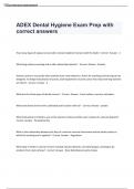 ADEX Dental Hygiene Exam 2024&sol;2025