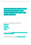 NURS 265 EXAM WITH CORRECT ACTUAL QUESTIONS AND CORRECTLY  WELL DEFINED ANSWERS LATEST 2024 &ndash; 2025  ALREADY GRADED A&plus;       