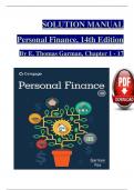 Solution Manual and Answer Guide for Personal Finance&comma; 14th Edition By &lpar;E&period; Thomas Garman&comma; 2024&rpar; Verified Chapters 1 - 17&comma; Complete Newest Version