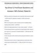 Top Driver IL Final Exam Questions and Answers 100&percnt; Solved &vert; Rated A&plus;
