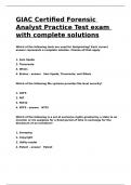 GIAC Certified Forensic Analyst Practice Test exam with complete solutions&period;