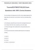NCLEX Exam Package Deal Questions and Answers 100&percnt; Solved