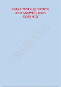 CMAA TEST C QUESTION AND ANSWERS &lpar;100- CORRECT&rpar;