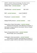 ANCC Adult Gerontology Acute Care Question and Answers A&plus; review