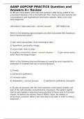 AANP AGPCNP PRACTICE Question and Answers A&plus; Review 