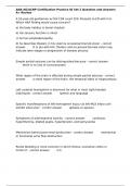 ANA AG&sol;ACNP Certification Practice IQ Set 2 Question and Answers A&plus; Review