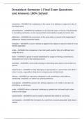 Donaldson Semester 1 Final Exam Questions and Answers 100&percnt; Solved