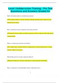 Level I Antiterrorism Training - Pre Test Questions and Answers Graded A&plus;