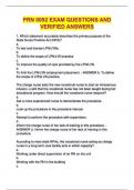 PRN 0092 EXAM QUESTIONS AND VERIFIED ANSWERS