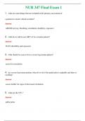 NUR 347 &lpar; LATEST 2024 &sol; 2025 &rpar; FINAL EXAM 1 &vert; WITH 100&percnt; VERIFIED ANSWERS 