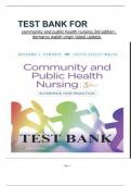 TEST BANK FOR community and public health nursing 3rd edition&colon; demarco walsh origin latest update&period;