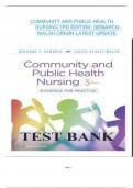 COMMUNITY AND PUBLIC HEALTH NURSING 3RD EDITION&colon; DEMARCO WALSH ORIGIN LATEST UPDATE&period;
