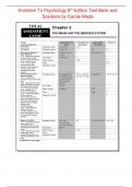 Invitation To Psychology 8th Edition Test Bank and Solutions by Carole Wade