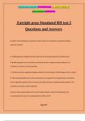 Eatright prep Simulated RD test 2 Questions and Answers