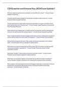 CDI Question and Answer Key-2024 Exam Update&excl;&excl;