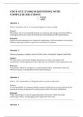 CDCR SGT&period; EXAM&vert; 96 QUESTIONS&vert; WITH COMPLETE SOLUTIONS