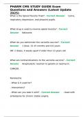 PHARM CMS STUDY GUIDE Exam Questions and Answers &lpar;Latest Update 2025&rpar;
