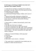 CLAS Exam 3&comma; CLAS Exam 3 Seidel's Ch&period; 14-16&comma; Ch&period; 9 Questions With Complete Solutions