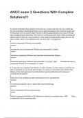 ANCC exam 3 Questions With Complete Solutions&excl;&excl;&excl;