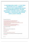 CANFITPRO HWL PART 1&comma; 2 AND 3 2024- 2025 WITH ACTUAL CORRECT  QUESTIONS AND VERIFIED DETAILED  ANSWERS&vert;FREQUENTLY TESTED  QUESTIONS AND SOLUTIONS &vert;ALREADY  GRADED A&plus;&vert;NEWEST&vert;GUARANTEED  PASS &vert;LATEST UPDATE