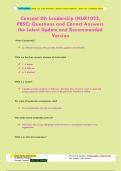 Concept 39&colon; Leadership &lpar;NUR1023&comma;  PBSC&rpar; Questions and Correct Answers  the Latest Update and Recommended  Version