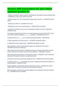 Section 609 Automotive AC quiz latest updated graded A&plus;