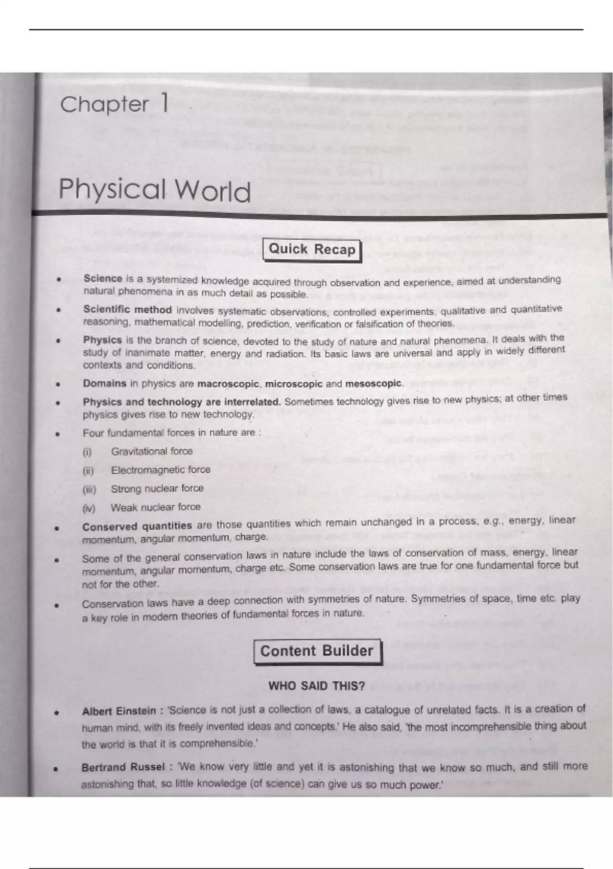 CBSE class 11 Physics chapter 1