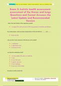 Exam 2&colon; holistic health assessmentassessment of the thorax and lungs Questions and Correct Answers the  Latest Update and Recommended  Version