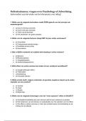 44 Goede oefenvragen Psychology of Advertising!