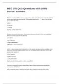 NSG 351 Quiz Questions with 100&percnt; correct answers