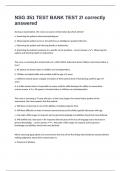 NSG 351 TEST BANK TEST 2&excl; correctly answered