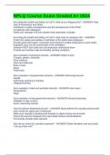NPLQ Course Exam Graded A&plus; 2024