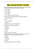 BBL EXAM STUDY GUIDE 
