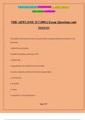 NBE ARTS &lpar;FSE 217-0901&rpar; Exam Questions and Answers