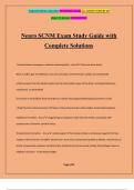 Neuro SCNM Exam Study Guide with Complete Solutions