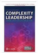 Complexity Leadership Nursing's Role in Health Care Delivery 3rd Edition Crowell Boynton Test Bank