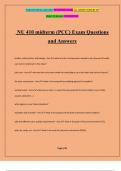 NU 410 midterm &lpar;PCC&rpar; Exam Questions and Answers