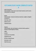 FCP EXAM STUDY GUIDE COMPLETE RATED  A