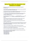 Santa Clara EMS Test Questions And Answers A&plus; Graded