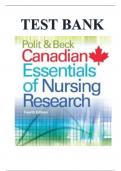 Test Bank for Polit & Beck  of Nursing Research 4th Edition &lpar;Kevin Woo&comma; 2017&rpar; &vert; All Chapters Covered &vert;&vert;Complete A&plus; Guide