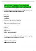 Aflac Study Pre-Cert&period; Practice Exam Questions With 100&percnt; Correct Answers  2024