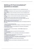 MedSurg ATI Final &lpar;remediation&rpar;&ast;&ast; Questions & Answers