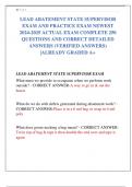 LEAD ABATEMENT STATE SUPERVISOR  EXAM AND PRACTICE EXAM NEWEST  2024-2025 ACTUAL EXAM COMPLETE 250  QUESTIONS AND CORRECT DETAILED  ANSWERS &lpar;VERIFIED ANSWERS&rpar;  &vert;ALREADY GRADED A&plus; 