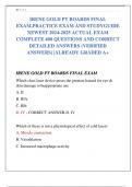 IRENE GOLD PT BOARDS FINAL  EXAM&comma;PRACTICE EXAM AND STUDYGUIDE   NEWEST 2024-2025 ACTUAL EXAM  COMPLETE 400 QUESTIONS AND CORRECT  DETAILED ANSWERS &lpar;VERIFIED  ANSWERS&rpar; &vert;ALREADY GRADED A&plus;