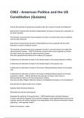 C963 - American Politics and the US Constitution &lpar;Quizzes&rpar; questions and answers graded A&plus; 2024&sol;2025