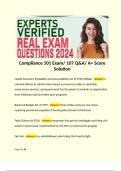 Compliance 101 Exam&sol; 107 Q&A&sol; A&plus; Score Solution 